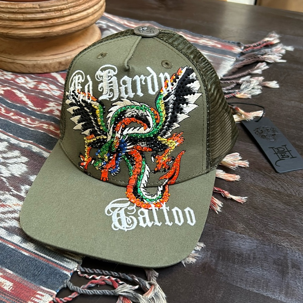 Ed Hardy Tattoo Trucker Hat